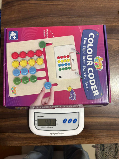 Colour Coder - Kids Montessori Slide Puzzle Game Color & Pattern Matching Learning Toys for Kids